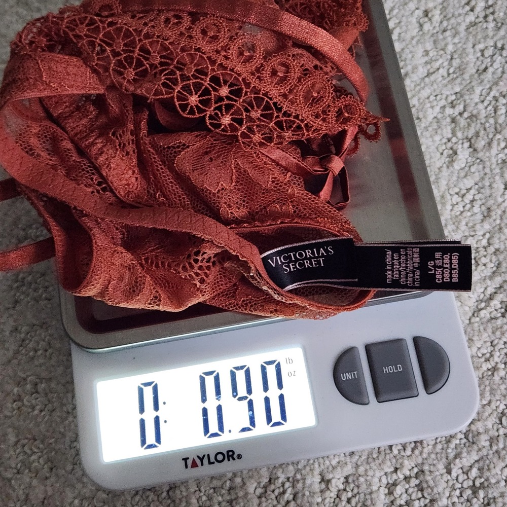 Victorias Secret Very Sexy Lace Racerback Bralette Terracotta Rust size Large - Picture 6 of 6